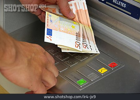 
                Geldautomat, Geldausgabe                   