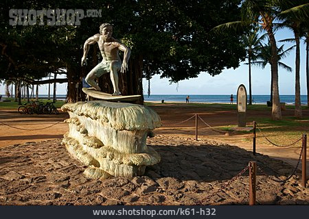 
                Skulptur, Surfer, Waikiki                   
