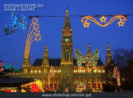 
                Rathaus, Wien, Weihnachtsmarkt, Christkindlmarkt                   