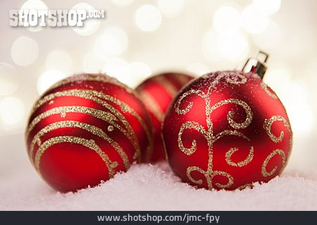 
                Dekoration, Kunstschnee, Weihnachtsbaumkugel                   
