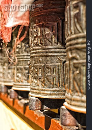 
                Buddhismus, Gebetsmühle                   