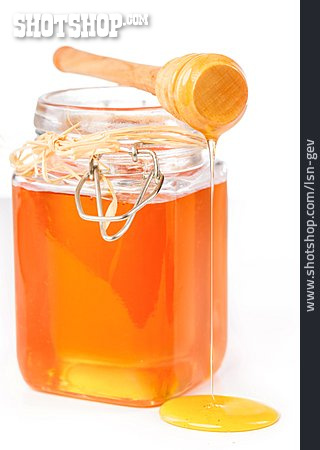 
                Honig, Honigglas, Honigheber                   