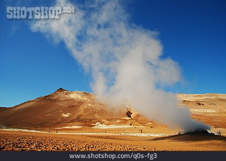 
                Island, Geysir, Heiße Quelle                   