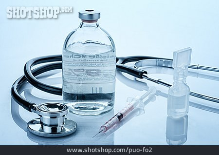
                Gesundheitswesen & Medizin, Stethoskop, Serum, Injektionsspritze                   