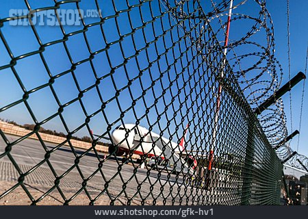 
                Security & Protection, Airport, Metal Fence                   
