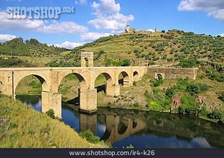 
                Brücke, Spanien, Tajo, Alcantara, Steinbogenbrücke                   