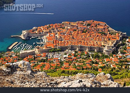 
                Burg, Mittelmeer, Kroatien, Stadtmauer, Dubrovnik                   