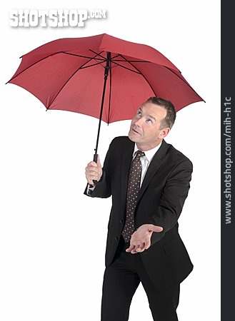 
                Geschäftsmann, Regenschirm                   