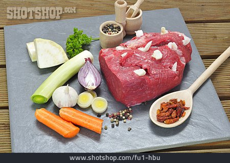 
                Zubereitung, Zutaten, Rindfleisch                   