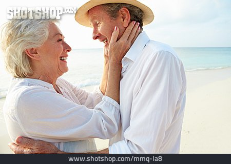 
                Paar, Glücklich, Zusammenhalt, Zuneigung, Ehepaar, Seniorenpaar                   