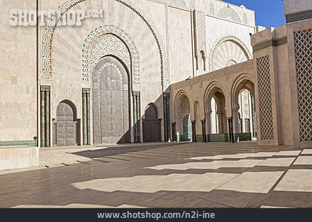 
                Moschee, Portal, Arkadengang, Hassan-ii.-moschee                   