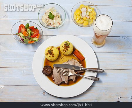 
                Bayrische Küche, Mahlzeit, Schweinebraten                   