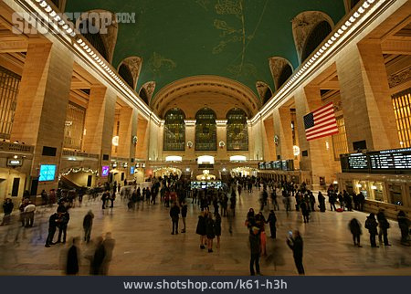 
                New York City, Bahnhofshalle, Grand Central Terminal                   