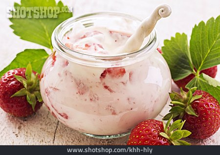 
                Erdbeere, Joghurt, Fruchtjoghurt, Erdbeerjoghurt                   