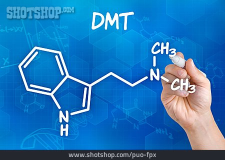 
                Strukturformel, Dmt, Dimethyltryptamin                   