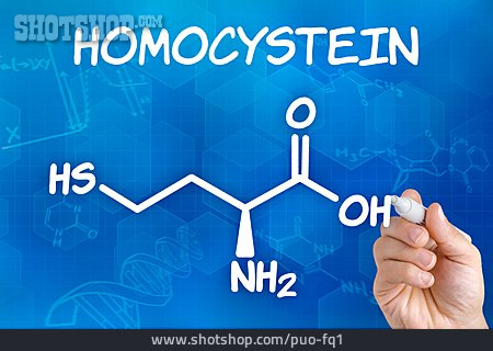 
                Strukturformel, Homocystein, Aminosäure                   