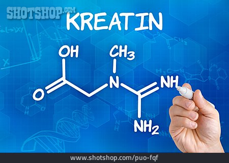 
                Strukturformel, Kreatin                   