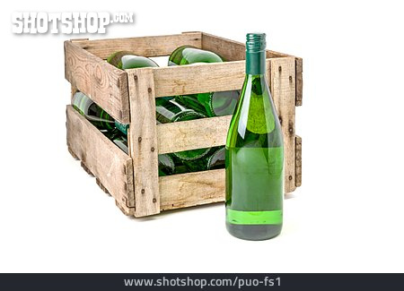 
                Holzkiste, Flasche, Kiste, Weinflasche                   