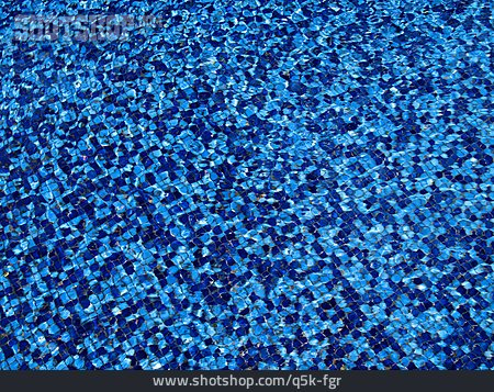 
                Blau, Schwimmbecken, Mosaik                   
