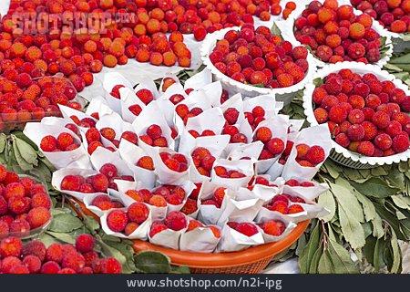 
                Beere, Marktstand, Erdbeerfrucht                   