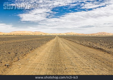
                Horizont, Straße, Marokko, Schotterpiste                   