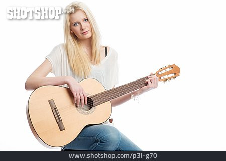 
                Musikerin, Gitarre Spielen, Gitarristin                   