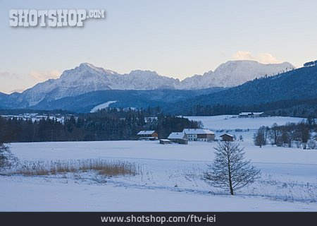 
                Winterlandschaft, Ländlich, Oberbayern                   