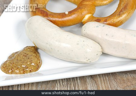 
                Bayrische Küche, Weißwurst, Weißwurstfrühstück                   
