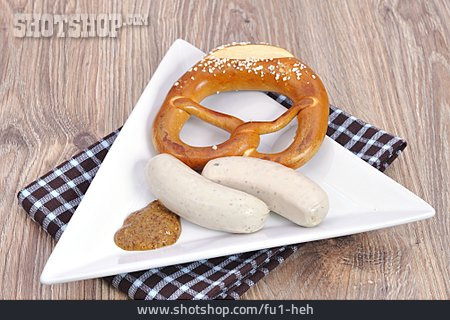 
                Bayrische Küche, Weißwurst, Weißwurstfrühstück                   