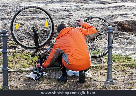 
                Fahrrad, Reparieren, Reifenpanne                   