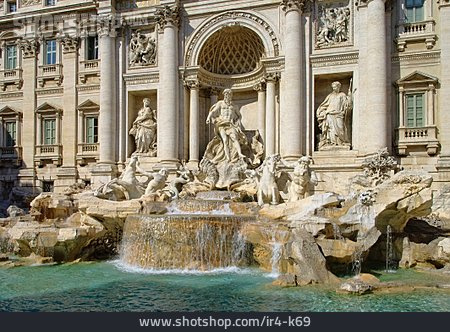 
                Springbrunnen, Italien, Rom, Fontana Di Trevi, Trevi-brunnen                   
