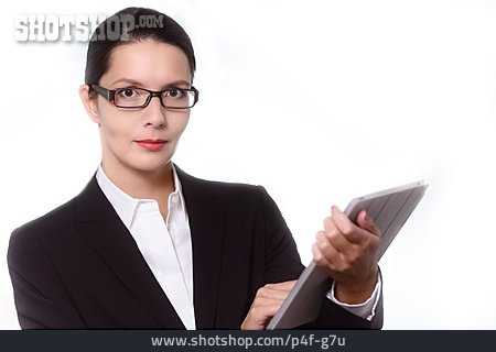
                Geschäftsfrau, Tablet-pc                   