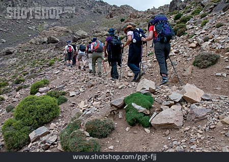 
                Bergsteiger, Trekking, Expedition, Hoher Atlas                   