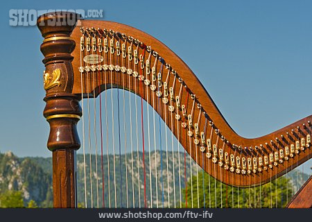 
                Musikinstrument, Harfe                   