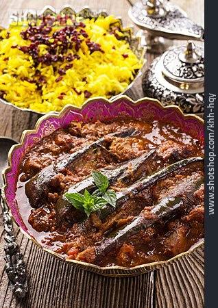 
                Persische Küche, Lammragout, Khoresht E Bademjan                   