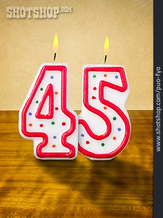 
                Geburtstag, Jubiläum, 45                   