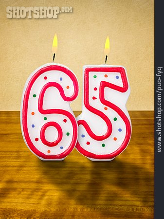 
                Geburtstag, Jubiläum, 65                   