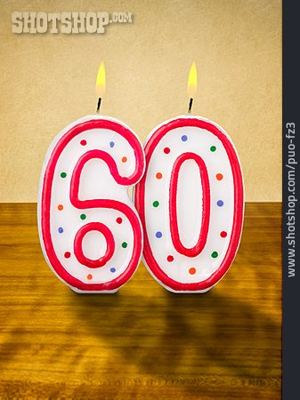 
                Geburtstag, 60                   