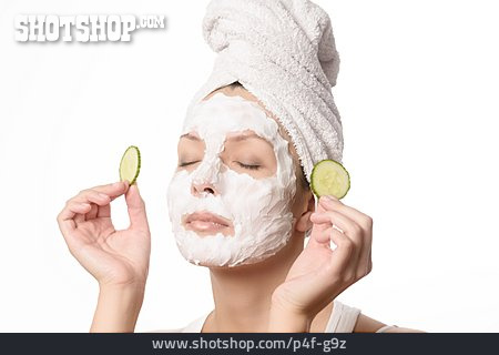 
                Gesichtsmaske, Gurkenmaske                   