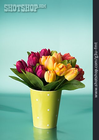 
                Stoffblume, Tulpe, Tulpenstrauß, Kunstblume                   