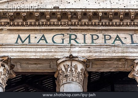 
                Inscription, Pantheon Rome                   