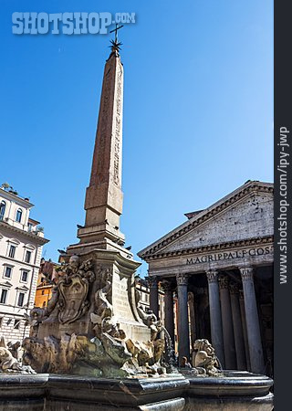 
                Obelisk, Pantheon, Piazza Della Rotonda                   