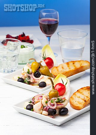 
                Vorspeise, Griechische Küche, Tintenfischsalat                   