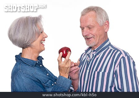 
                Gesunde Ernährung, Seniorenpaar                   