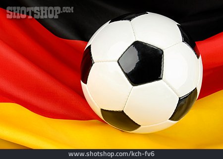 
                Fußball, Deutschlandfahne, Nationalmannschaft                   