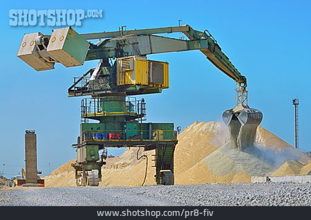 
                Sand, Maschine, Bagger, Kiesgrube                   