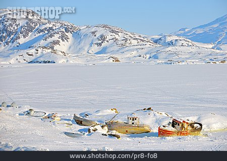 
                Gebirge, Schneebedeckt, Grönland                   