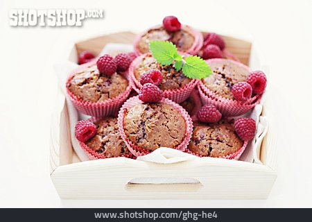 
                Muffin, Tablett, Cupcake, Himbeermuffin                   