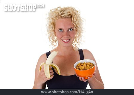 
                Gesunde Ernährung, Banane, Cerealien, Cornflakes                   