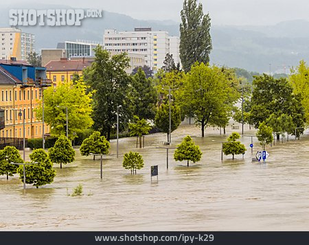 
                überschwemmung, Hochwasser, Linz                   